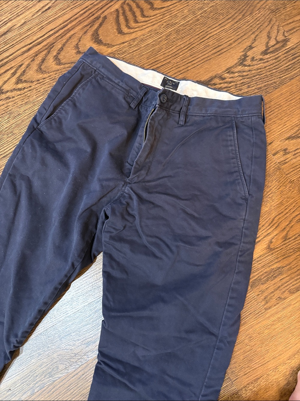 J. Crew Navy Straight-Fit Chino Pants